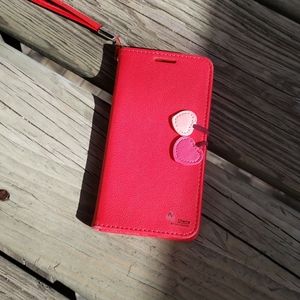 Cherry Wristlet Phone Wallet